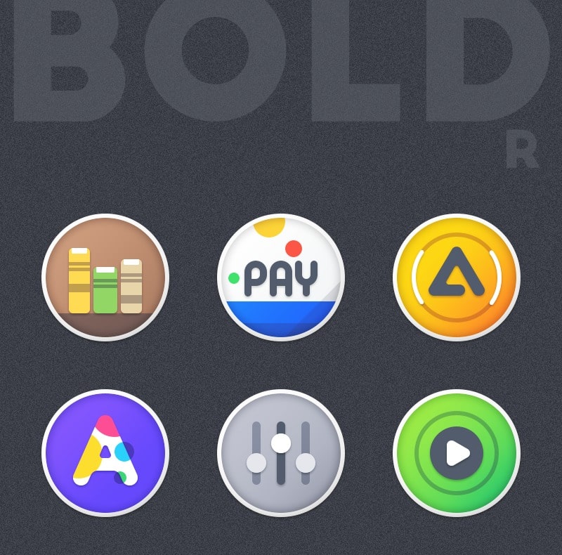 Boldr Icon Pack  Screenshot 1