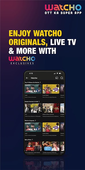 Watcho: Web Series & Live TV Mod  Screenshot 1