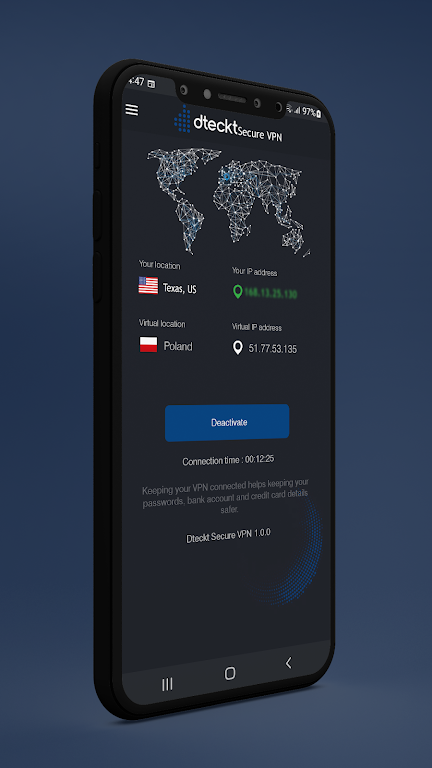 Dteckt Secure VPN  Screenshot 2