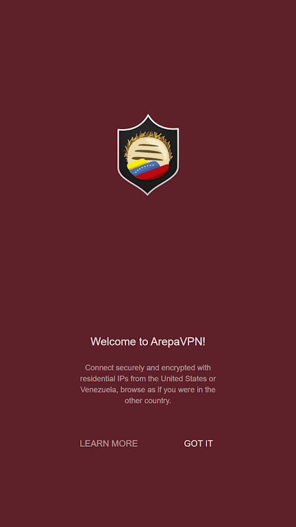 ArepaVPN - Venezuela VPN Proxy  Screenshot 2