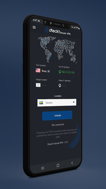 Dteckt Secure VPN  Screenshot 3