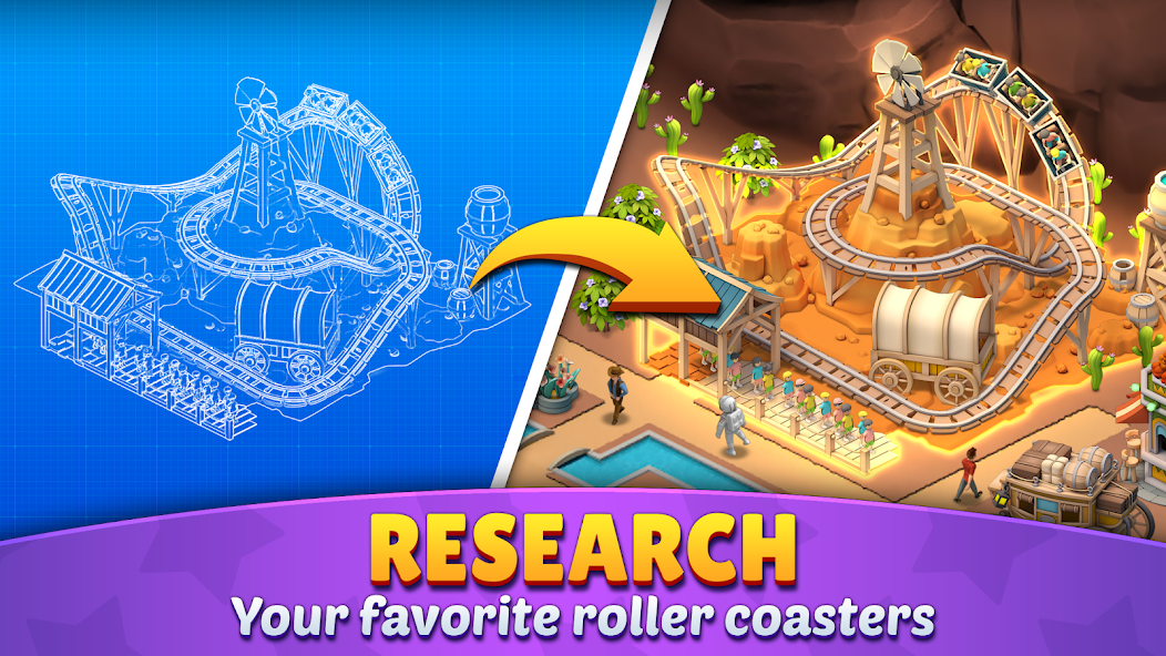 Roller Coaster Life Theme Park Mod  Screenshot 4