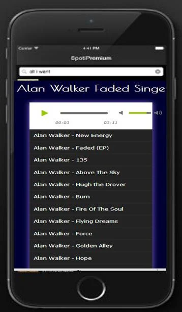 Alan Walker Faded Singe Mp3  Screenshot 1