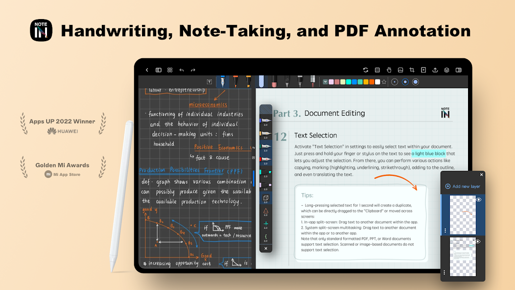 Notein: Handwriting,Notes,PDFs Mod  Screenshot 1