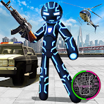 Black Stickman Rope Hero APK