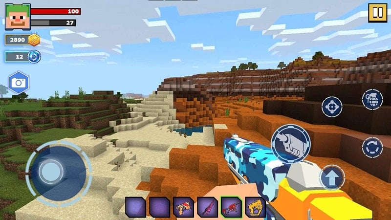 Fire Craft: 3D Pixel World  Screenshot 2