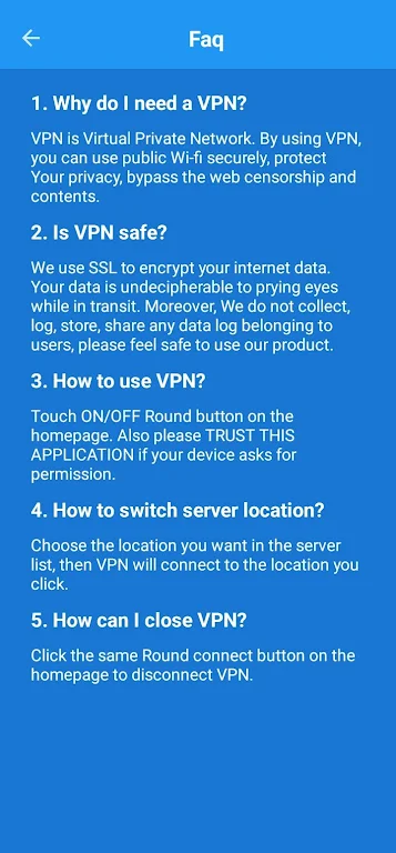 Cheryl Secure VPN  Screenshot 1