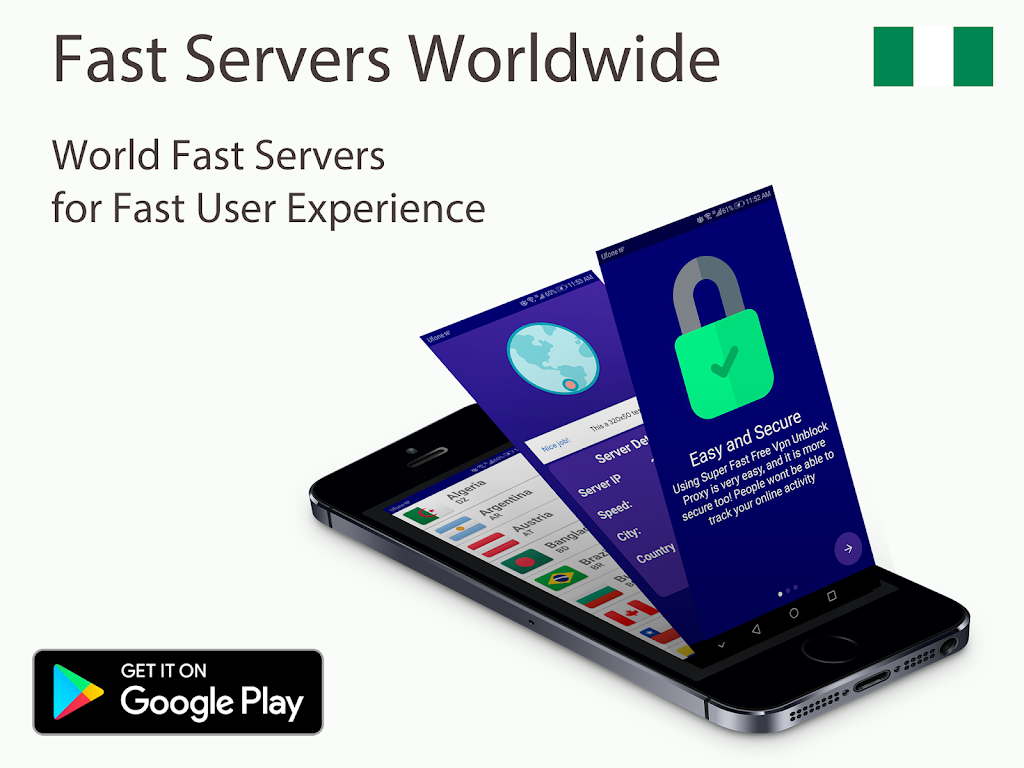 Nigeria VPN free Unlimited  Screenshot 2