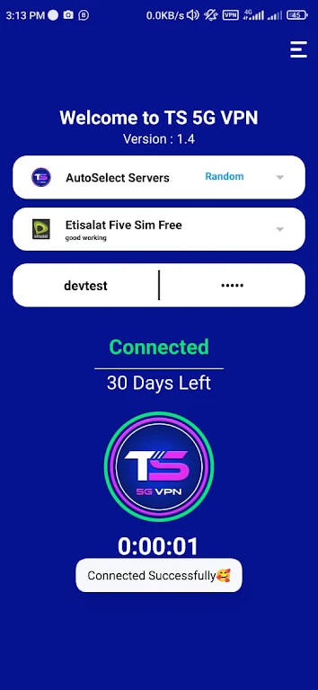 TS 5G VPN  Screenshot 1