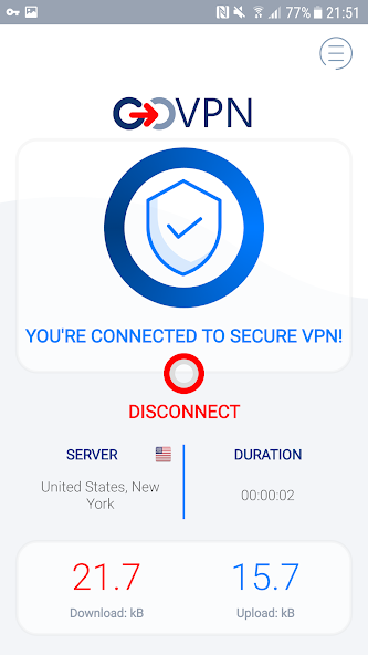 VPN secure fast proxy by GOVPN Mod  Screenshot 2