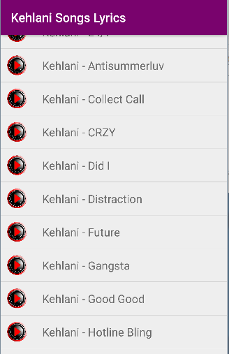 Kehlani Niggas and Crzy Songs  Screenshot 1