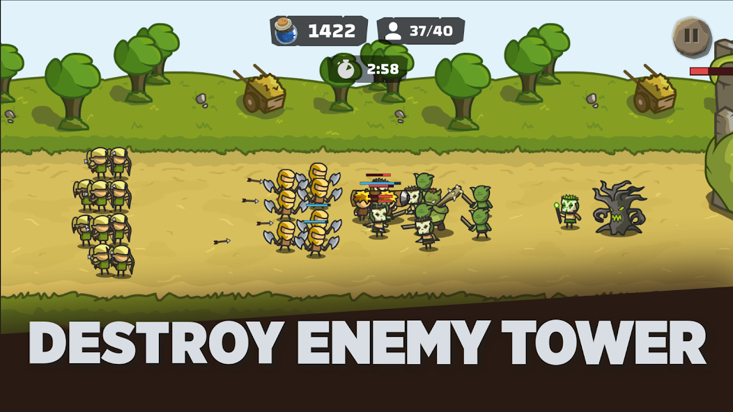 Tower Royale: Stick War Online Mod  Screenshot 1