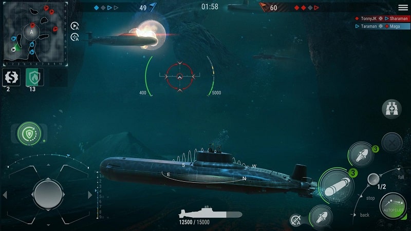 WORLD of SUBMARINES: Navy PvP  Screenshot 2