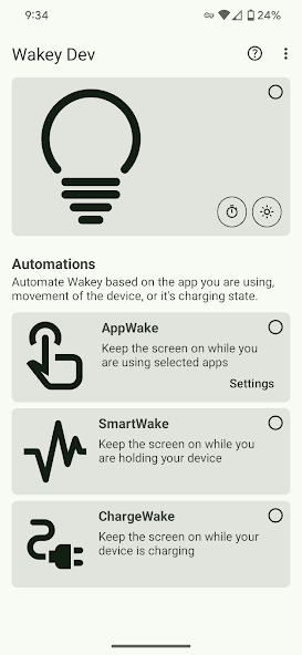 Wakey: Keep Screen On Mod  Screenshot 1