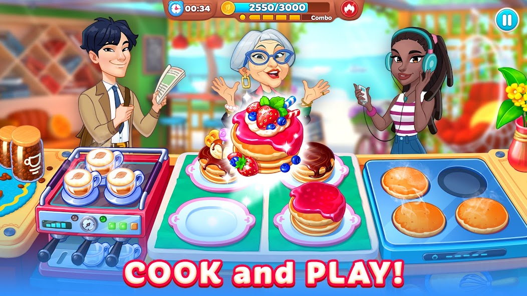 Chef & Friends: Cooking Game Mod  Screenshot 1