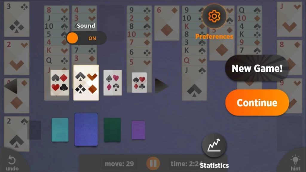 FreeCell - Offline Card Game  Screenshot 2