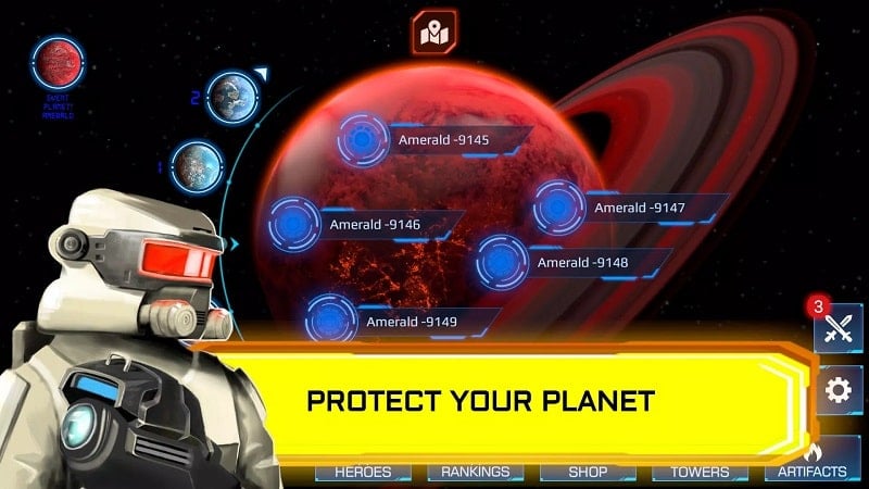 Planet TD Tower Defense Game  Screenshot 1