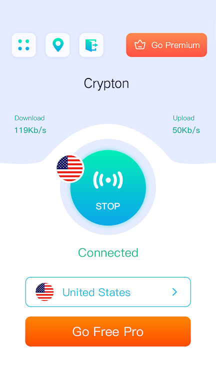 Crypton VPN-Encrypt VPN  Screenshot 2