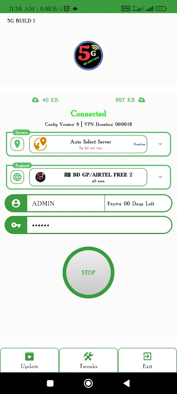 5G BD NET - Fast secure VPN  Screenshot 2