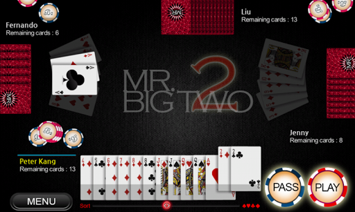 Mr. Big Two - Card game  Screenshot 3