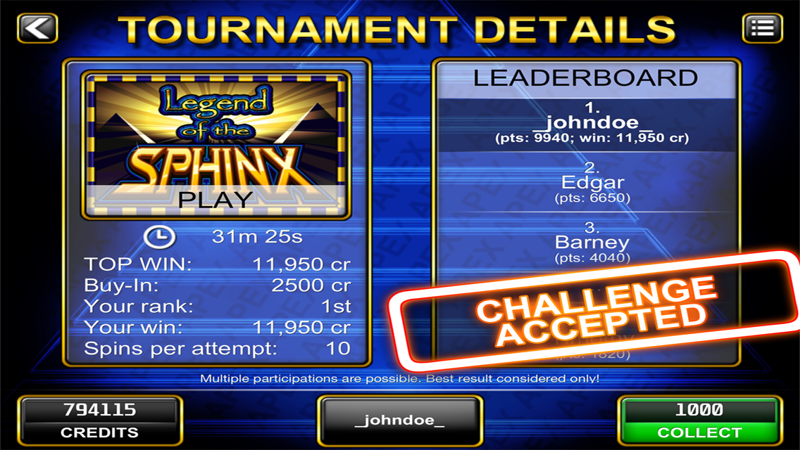 Slot Challenge  Screenshot 1