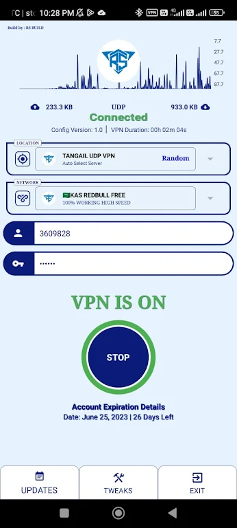 TANGAIL UDP VPN - Secure VPN  Screenshot 2