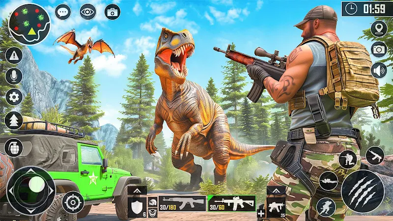 Dinosaur Hunter Shooting Games Mod  Screenshot 2