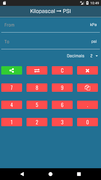 Kpa to Psi Converter  Screenshot 1