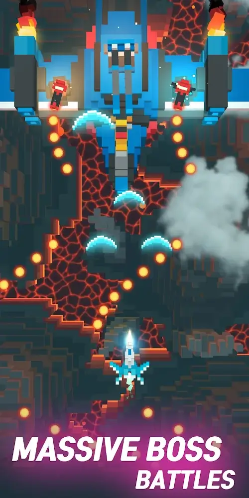 Sky Wings: Pixel Fighter 3D Mod  Screenshot 2