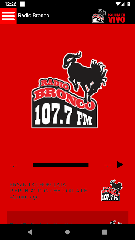 Radio Bronco 107.7  Screenshot 1