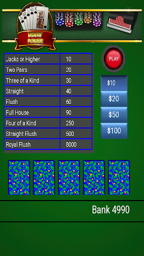 Five Card Draw Poker - Free  Screenshot 1