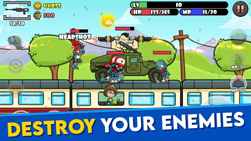 Stickman and Gun: Zombie War  Screenshot 2