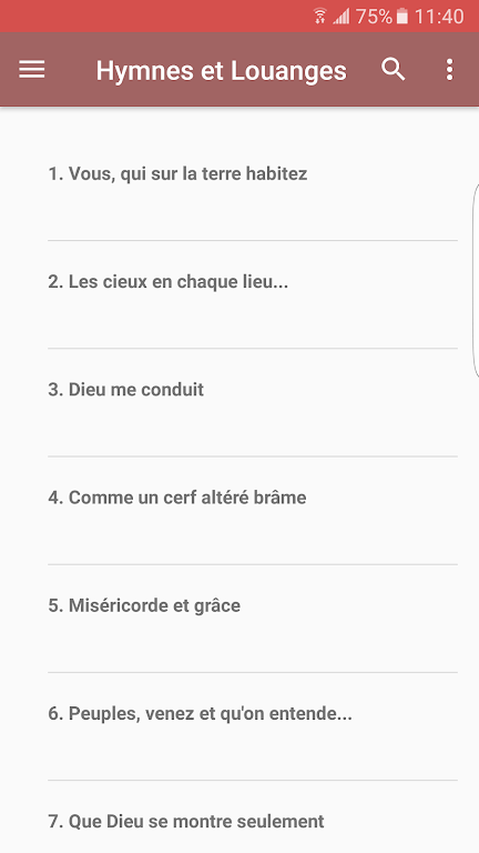 Hymnes et Louanges  Screenshot 1