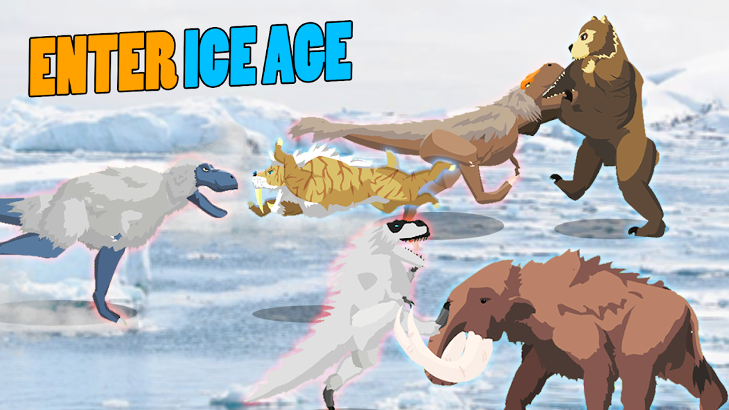 T-Rex Fights Ice Age Beasts Mod  Screenshot 1