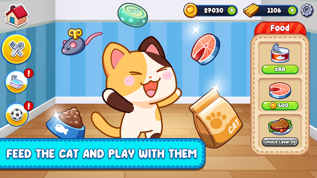 My Love Cats: Care and Clean Mod  Screenshot 1