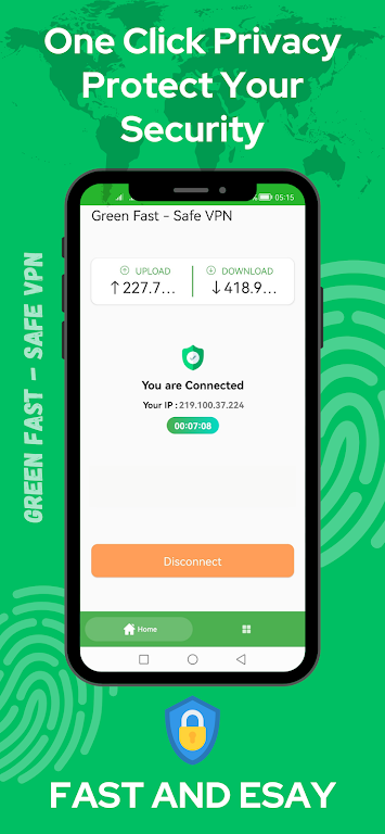 Green Fast - Safe VPN  Screenshot 1