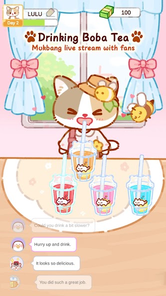 Cat Boba Tea: ASMR Live Master Mod  Screenshot 4