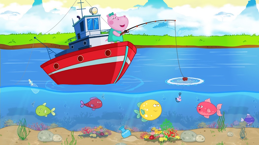 Fishing Hippo: Catch fish Mod  Screenshot 2