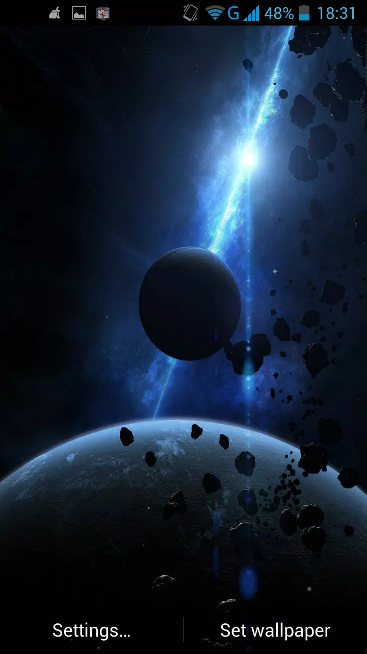 Asteroids Live Wallpaper Mod  Screenshot 2