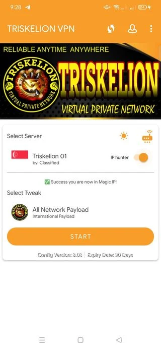 TRISKELION VPN  Screenshot 2