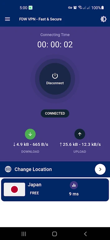 FDW VPN - Fast & Secure  Screenshot 2