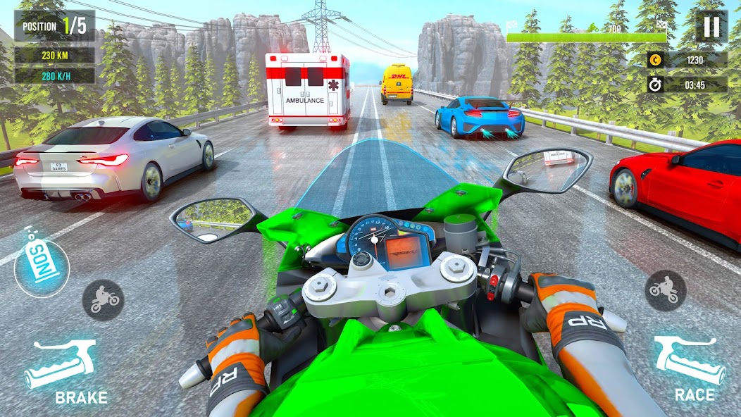 Moto Traffic Bike Race Game 3d Mod  Screenshot 4