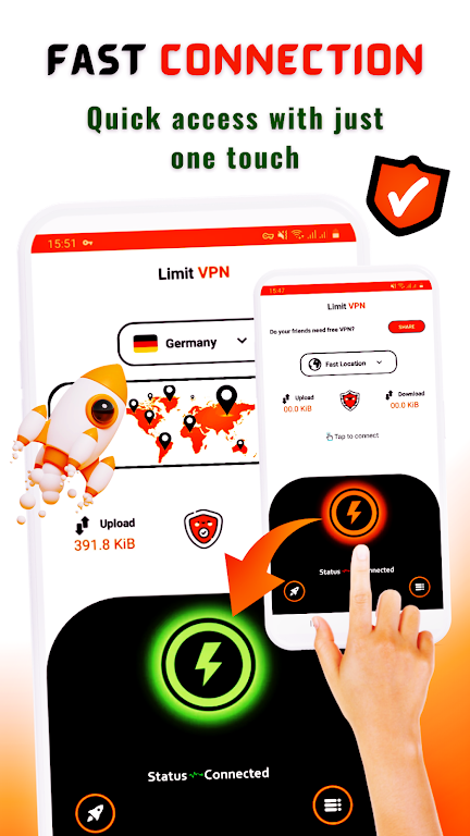 فیلتر شکن قوی پرسرعت Limit VPN Mod  Screenshot 3