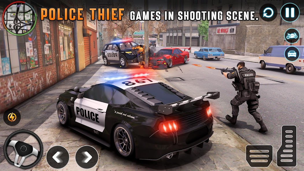 Police Car Chase: Police Games Mod  Screenshot 3