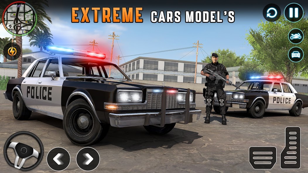 Police Car Chase: Police Games Mod  Screenshot 1