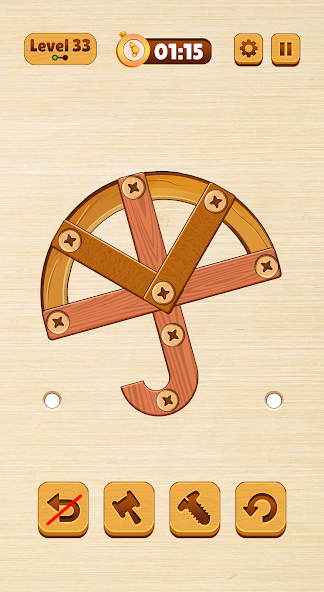 Wood Nuts Bolts: Screw Puzzle Mod  Screenshot 2