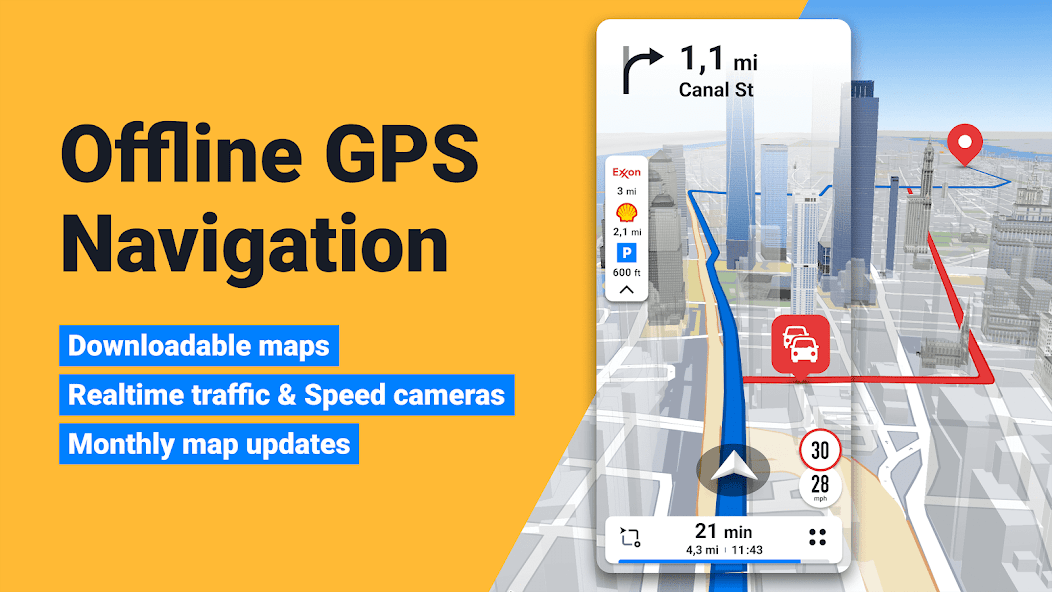 Sygic GPS Navigation & Maps Mod  Screenshot 1