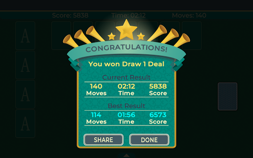 Solitaire Klondike Free.  Screenshot 1