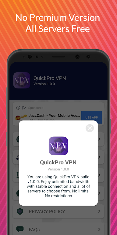 QuickPro VPN : Fastest VPN  Screenshot 3