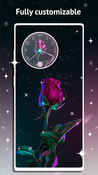 Rose Clock Live Wallpaper Mod  Screenshot 3